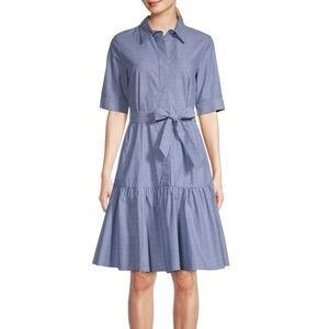 Calvin Klein chambray denim shirt dress- like new!